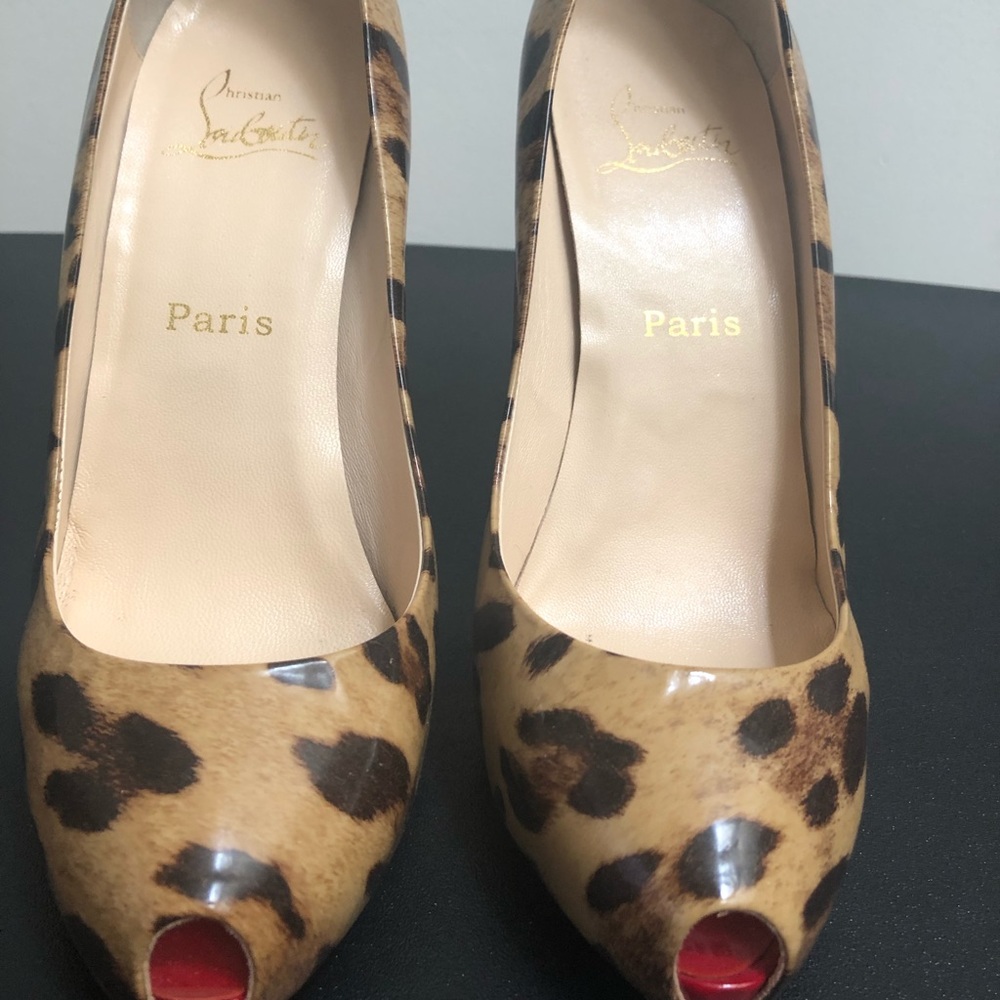 Christian Louboutin Leopard Print Pumps
